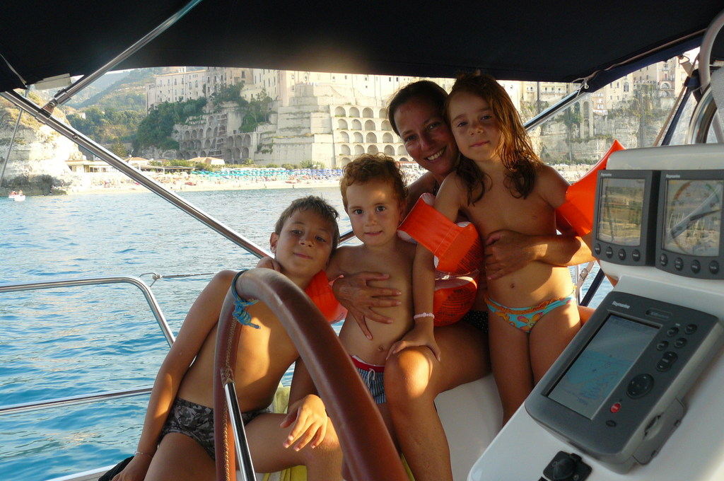 In barca a vela a Tropea con zia Gabriella