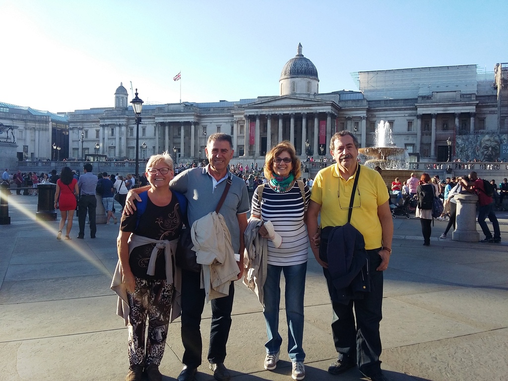Lia, Antonio, Maria Rosa e Gianfranco in Inghilterra