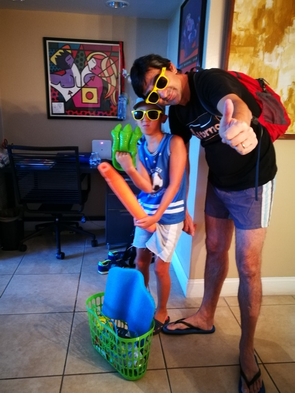 ready for the beach in Miami's exchange in 2017