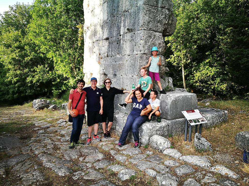 In Carsulae with Intervac's Finnish friends