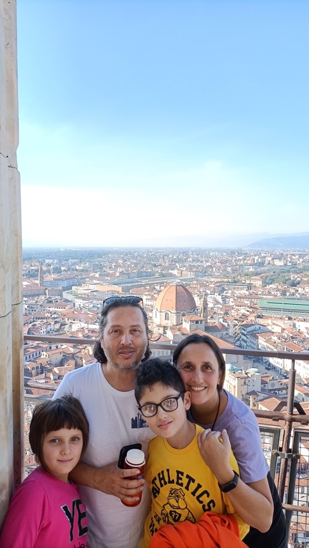 Florence, on the top of the Cathedral Dome
