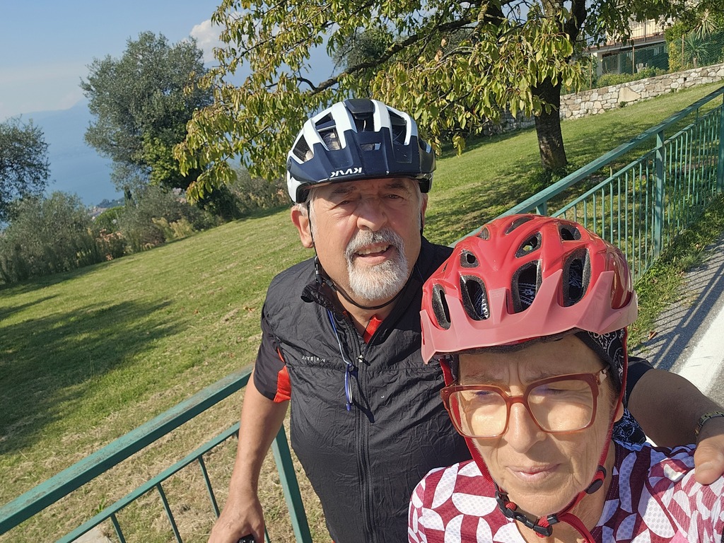 Cycling on Garda lake