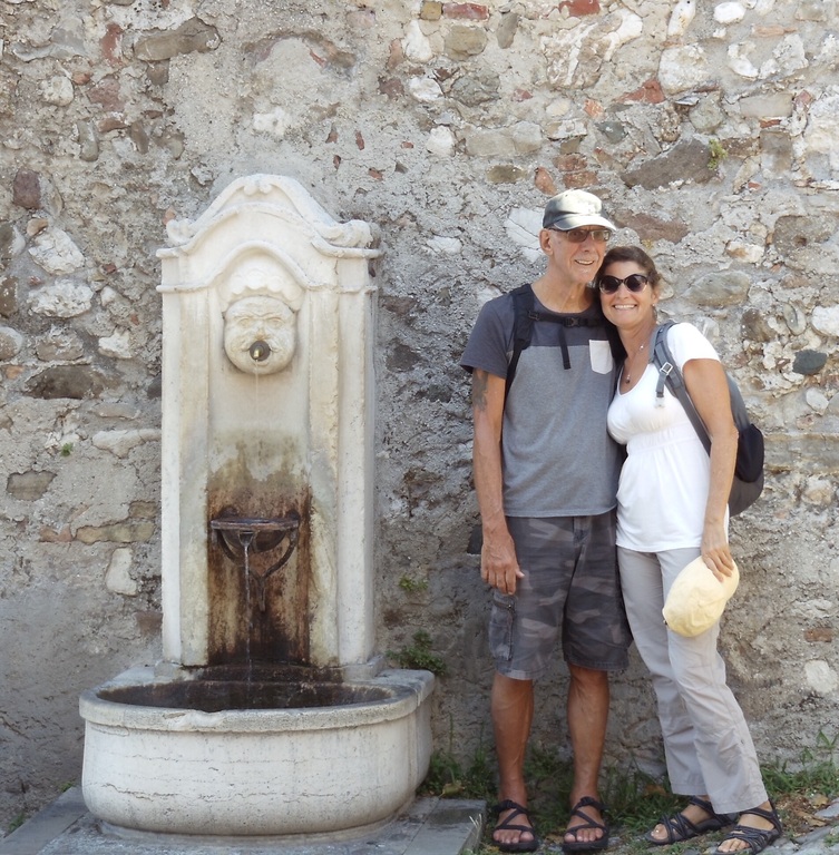 Larry and Ronda in Udine, Italy