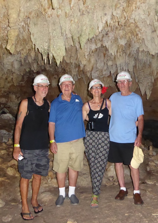 Daddy, Uncle Dale, Larry & Ronda, Aktun Chen, Quintana Roo, Mexico
