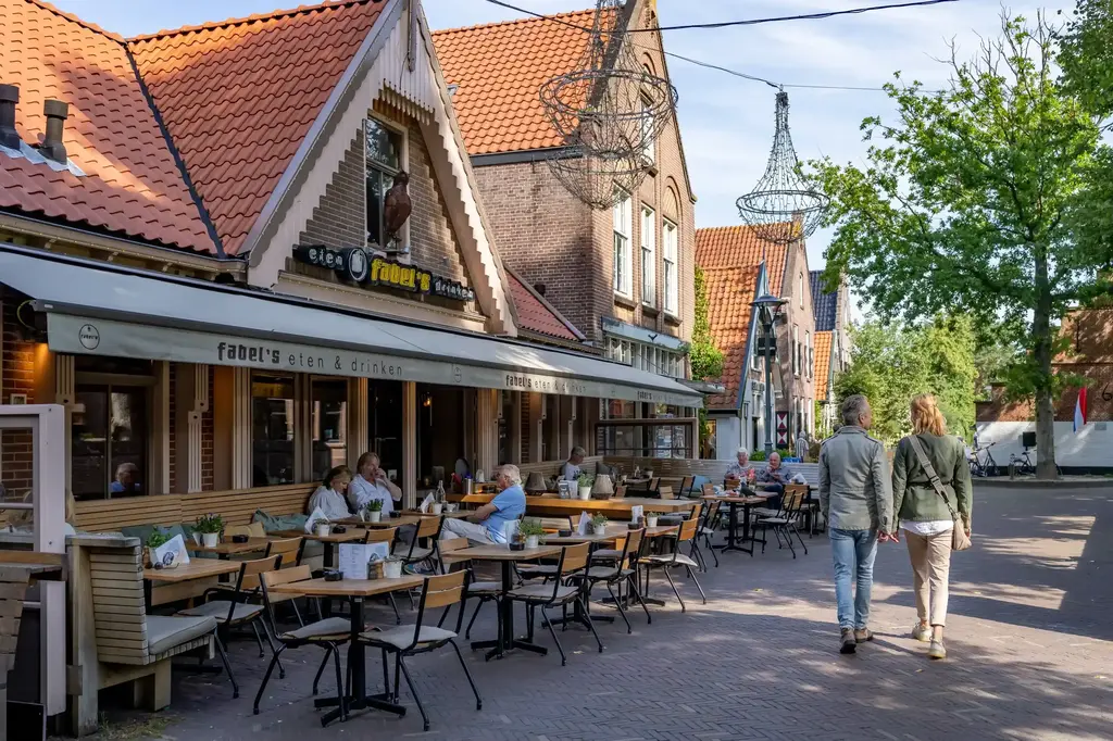 Many restaurants and terraces in Bergen. 