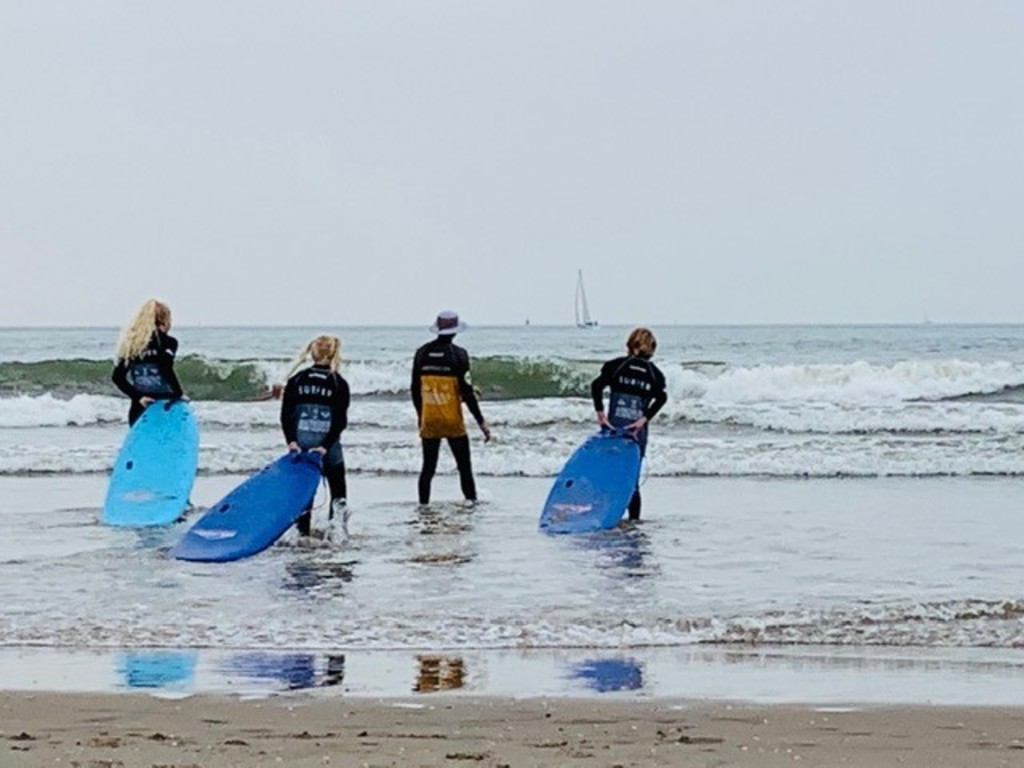 Surfing lessons at Scheveningen (Hart beach), Summer 2021