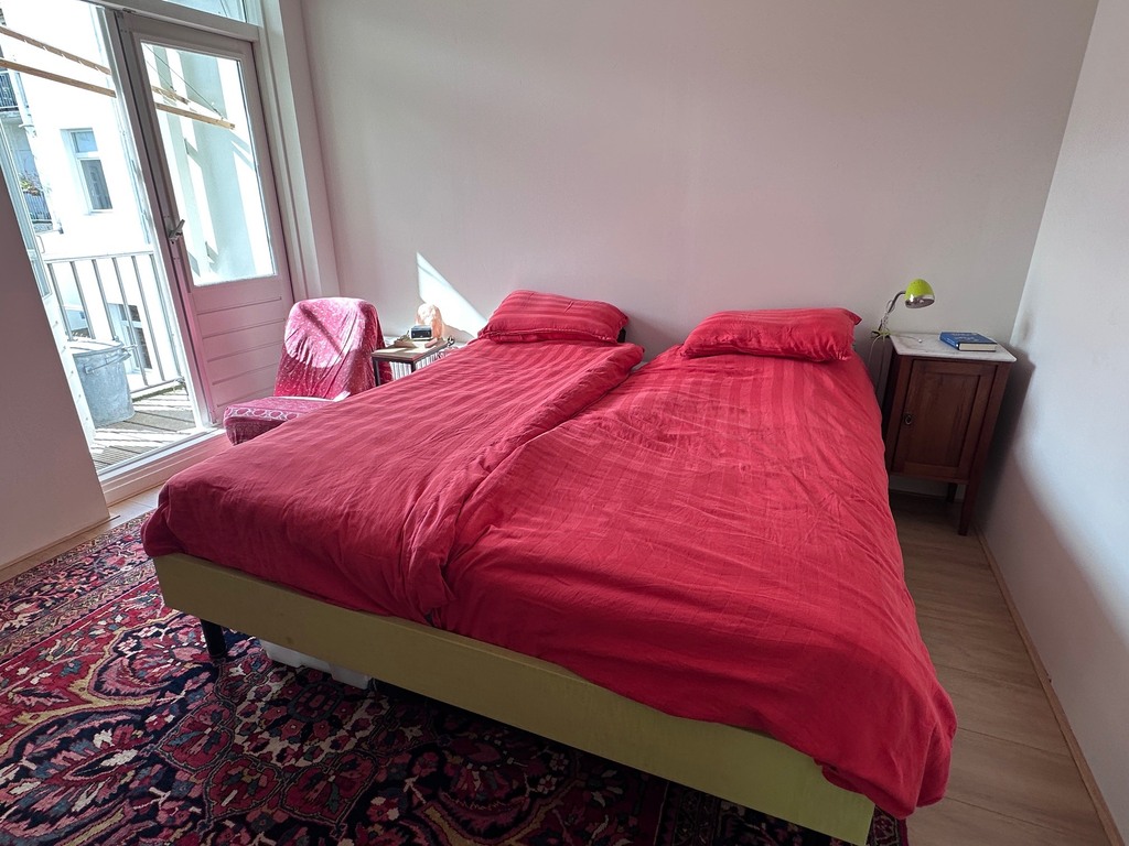 Master bedroom with balcony