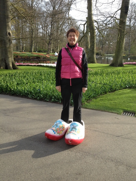 Aagje op de Keukenhof