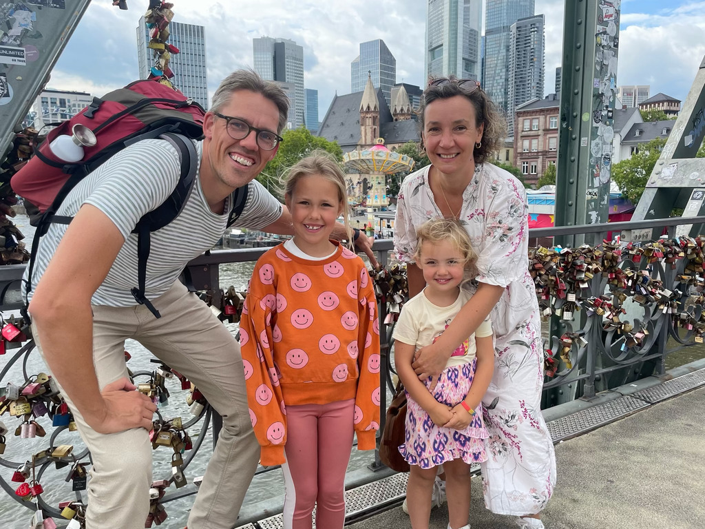 Floor, Janne, Laure and Floortje in Frankfurt during the summer holidays in 2025! 