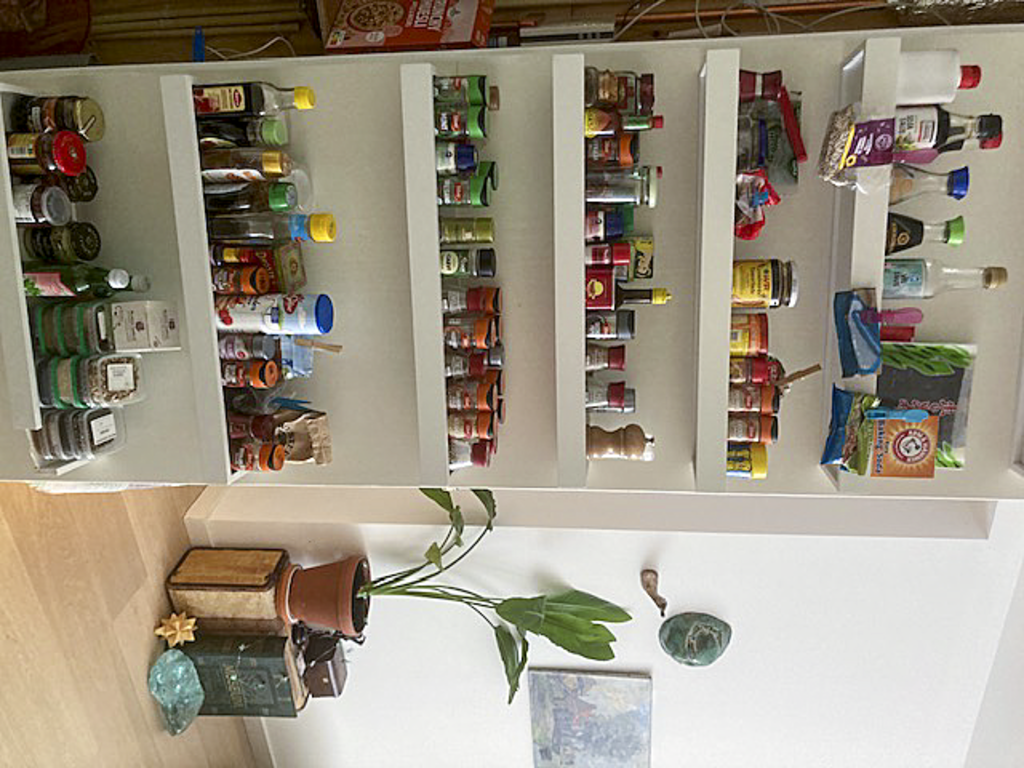 The herbs and spices for cooking.