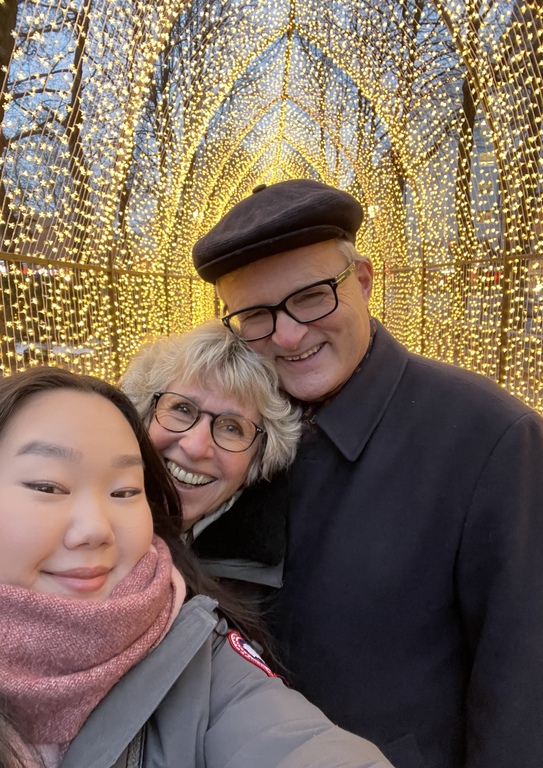 Winter in Oslo, together with our youngest daughter 