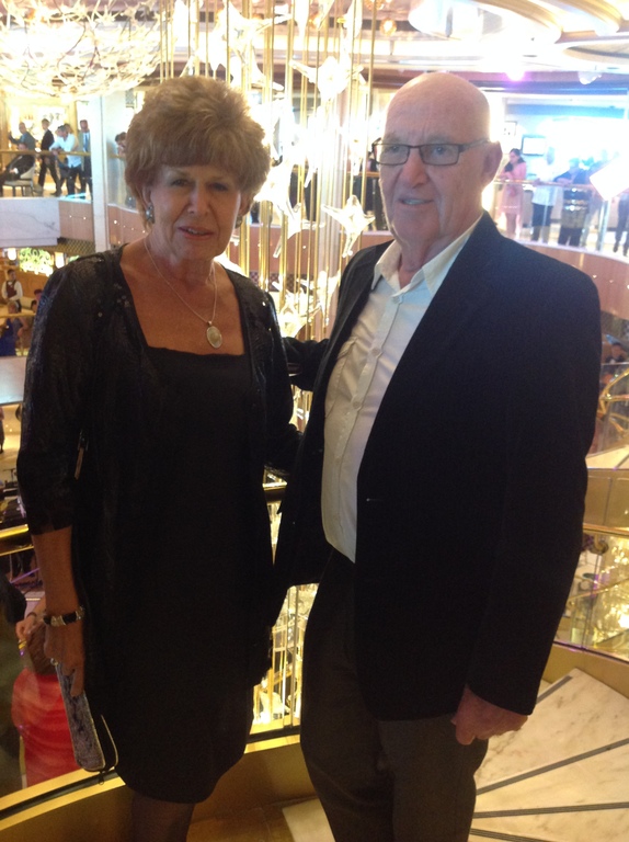 Gail and Pete - Formal night on Baltic Cruise in July 2014