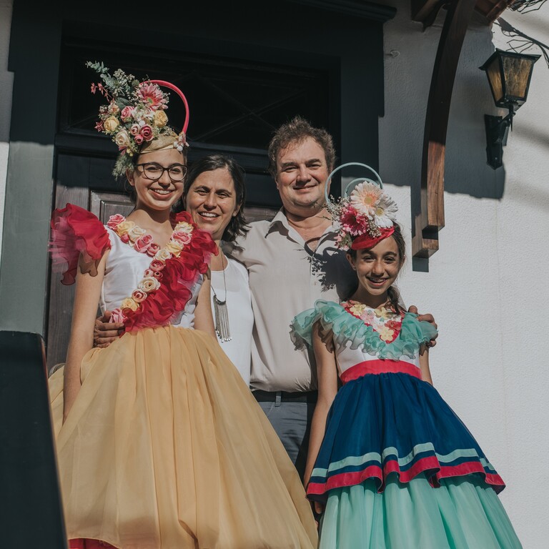 Our family during Madeira's Flower Festival (2022)