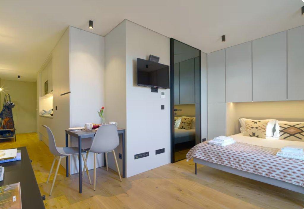 Open concept studio