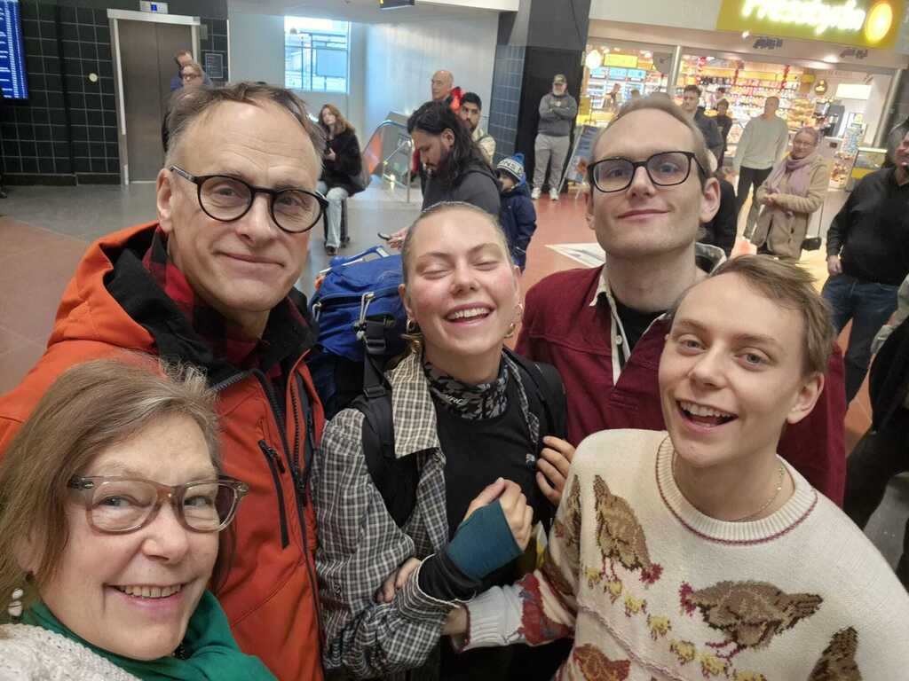 Birgitta, Per, Ellen, Fredrik  Sam