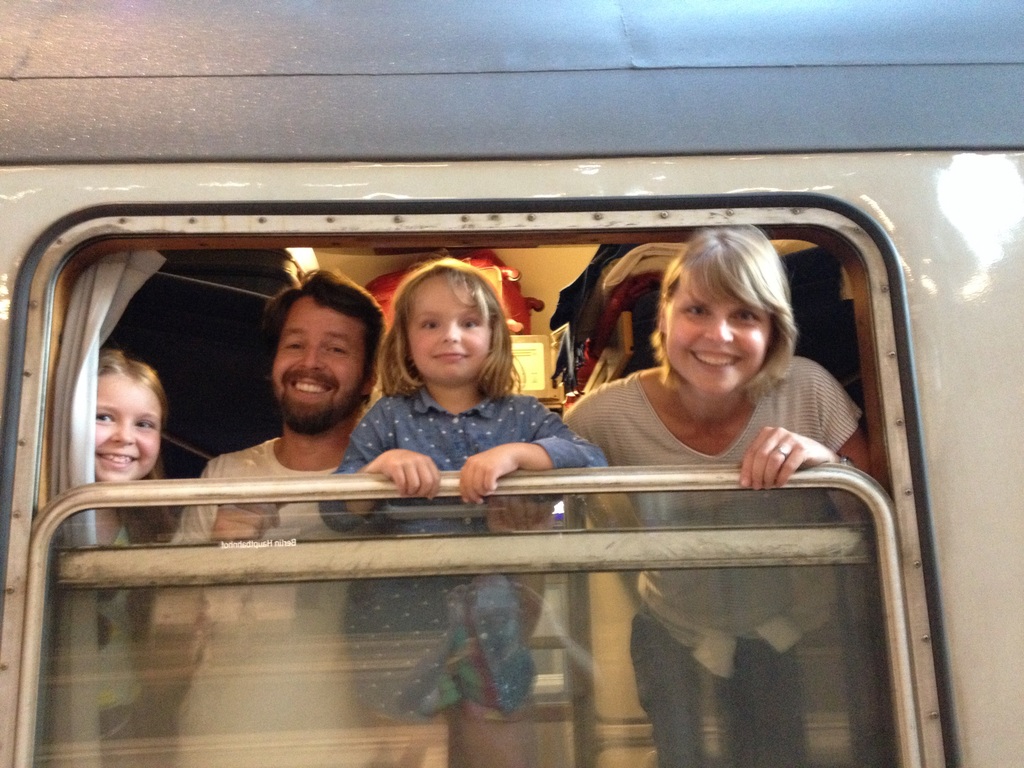 Out Interrailing in Europe when the kids were small