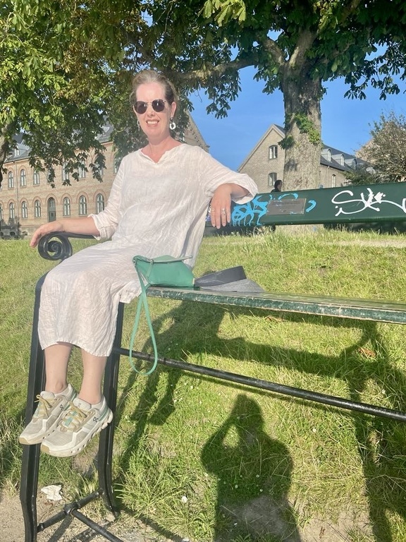 På besök i Köpenhamn i Danmark. 