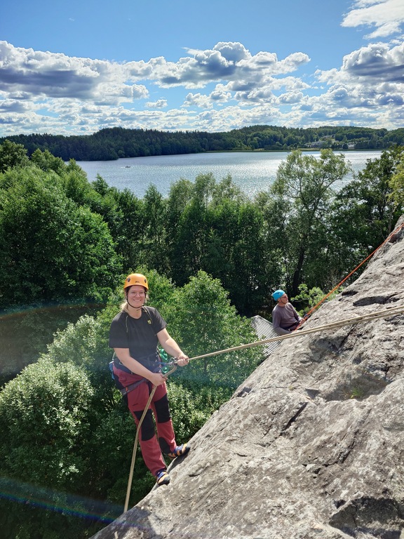 Climbing is a great interest. Outside in summer - there is a lot of places in the area.