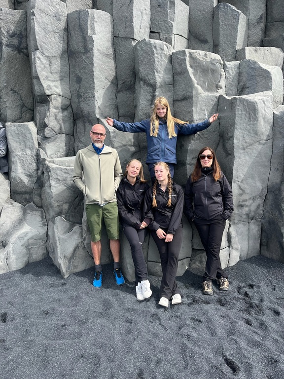 Our family in Iceland during an exchange summer of 2024.