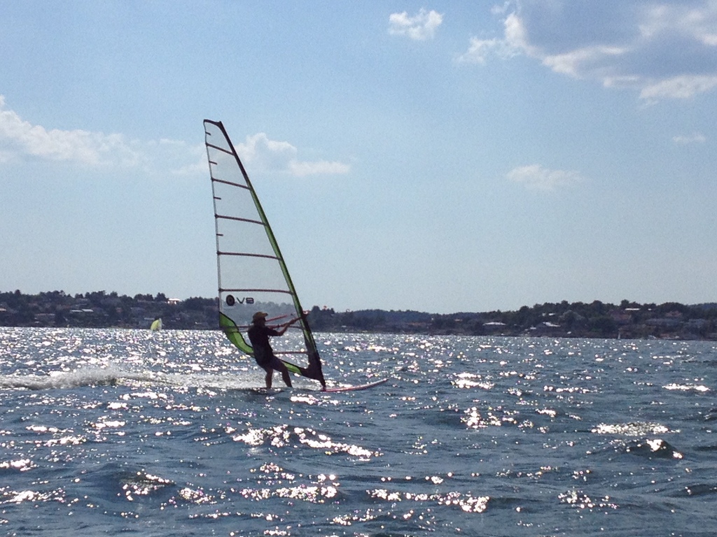 Martin surfing at our local beach (2015)