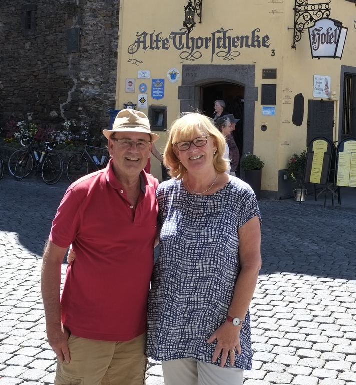 Eva and Per on summer exchange in Germany