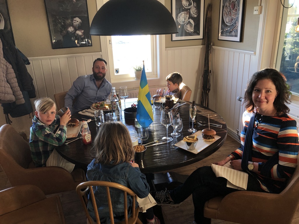 Celebrating birthday in Sälen, Swedish ski resort. 