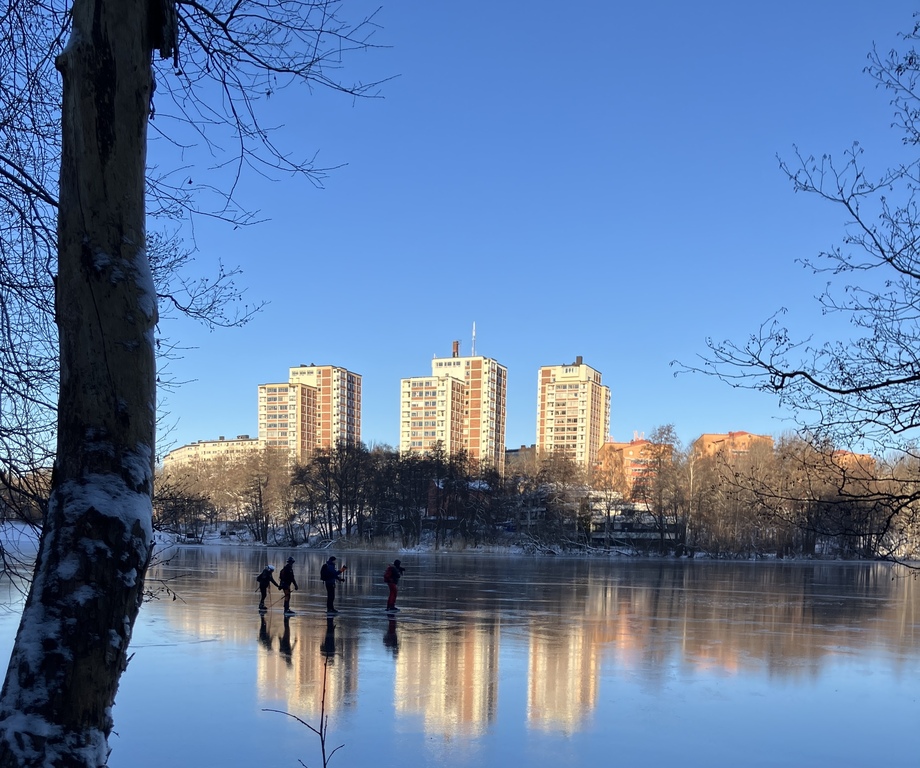 Ice Skating, our building is the one on the right.