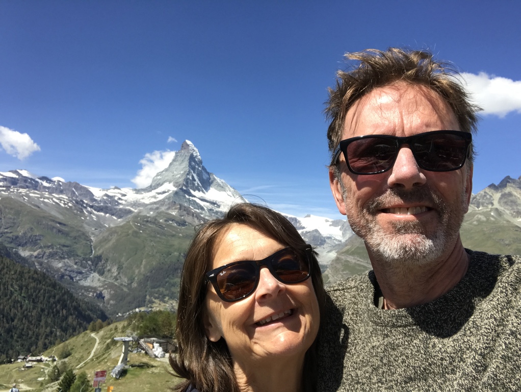 Birgitta and Joakim in Switzerland
