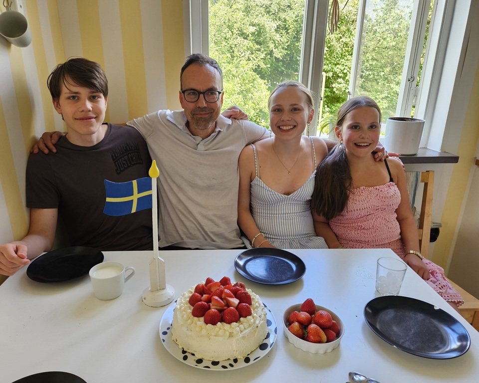 Dad's birthday and Swedish Midsummer (around St. John's Day)