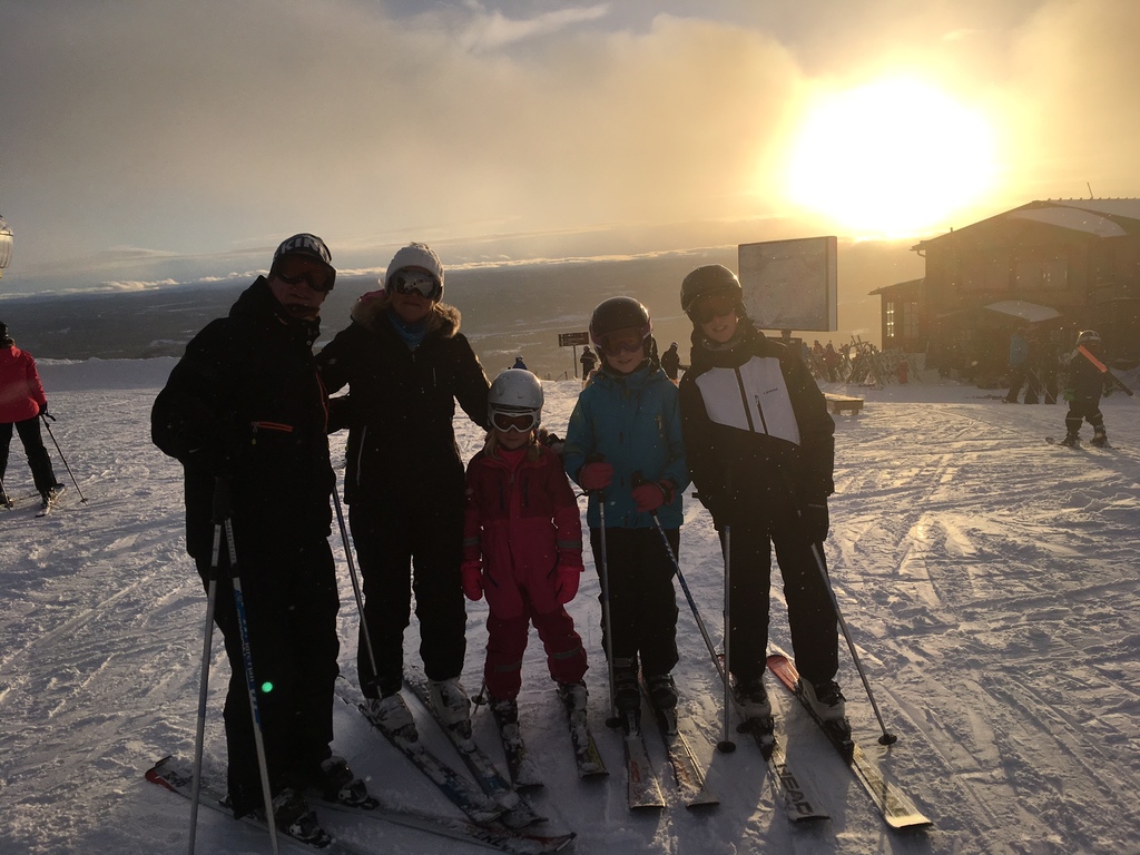 Skiing is a favorite