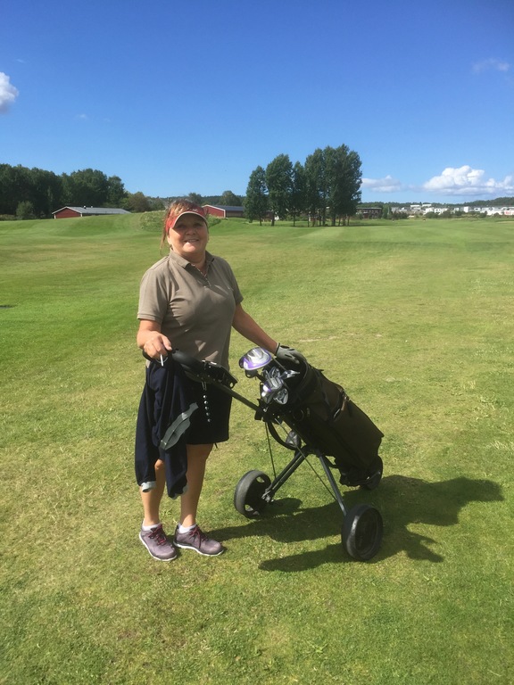Seija at our Golf club, www.torslandagk.se