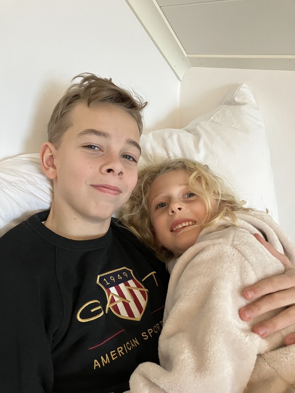 Liam (born 2010) and Livia (born 2017)