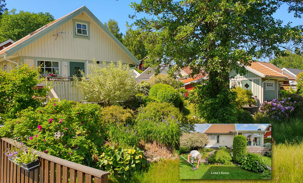 Lenas hus och trädgård