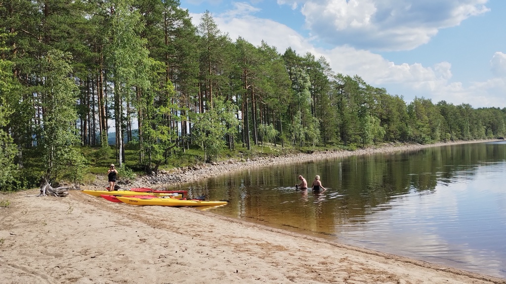 Kayaking with friends