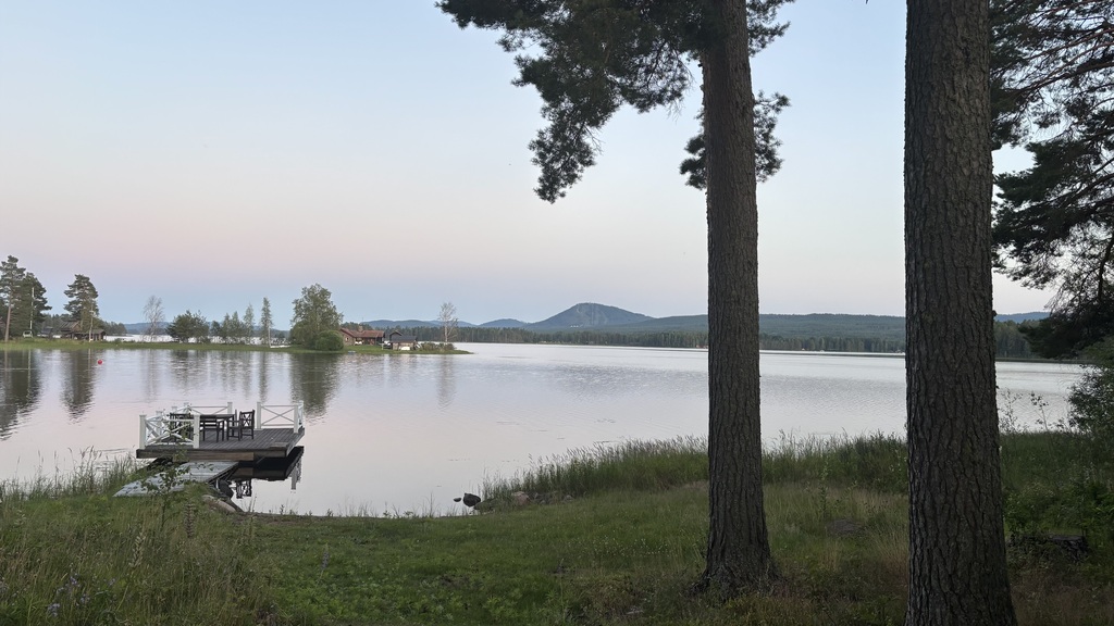 Our second summer house and the lake Siljan.