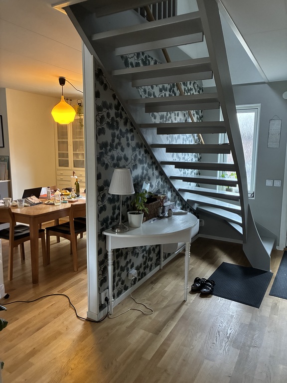 dining room and staircase