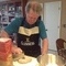 Patrick baking bread.
