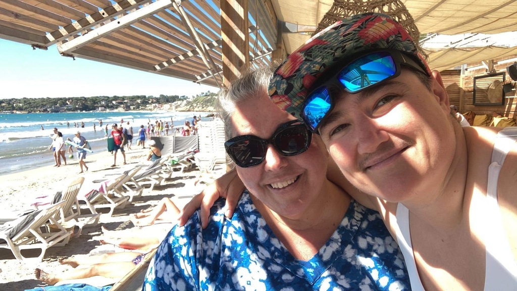 Vijay and I in Southern France, 2023.