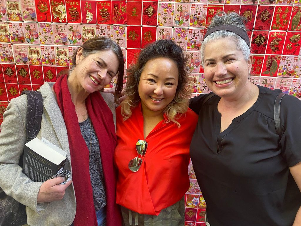 L - R: Becca, Trinh, me -- we have been friends for 35 years and travel together as often as possible.