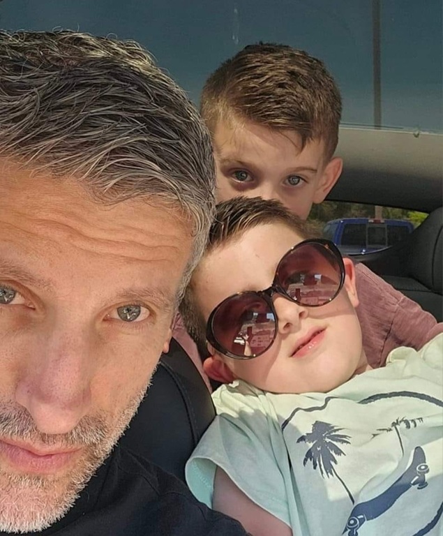 My brother Peter and his sons -- we travel together often.