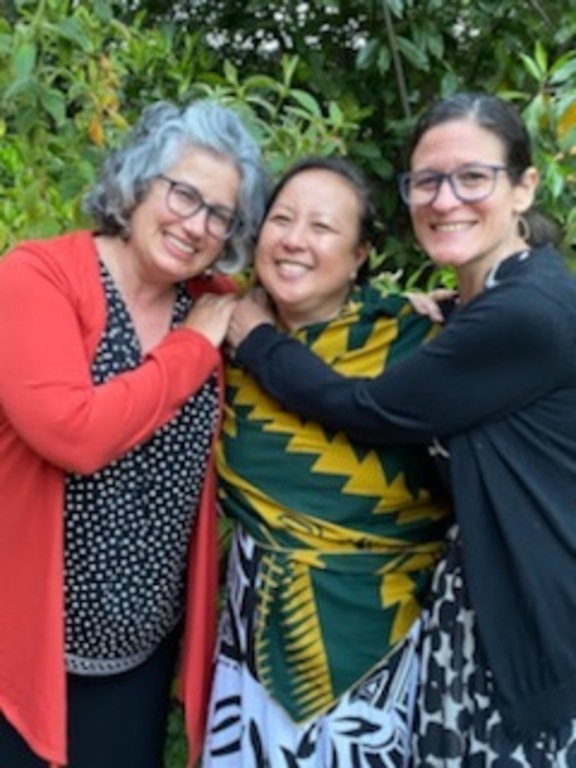 L - R: Me, Elaine, and Tara -- we have been friends for 35 years and love to travel together.