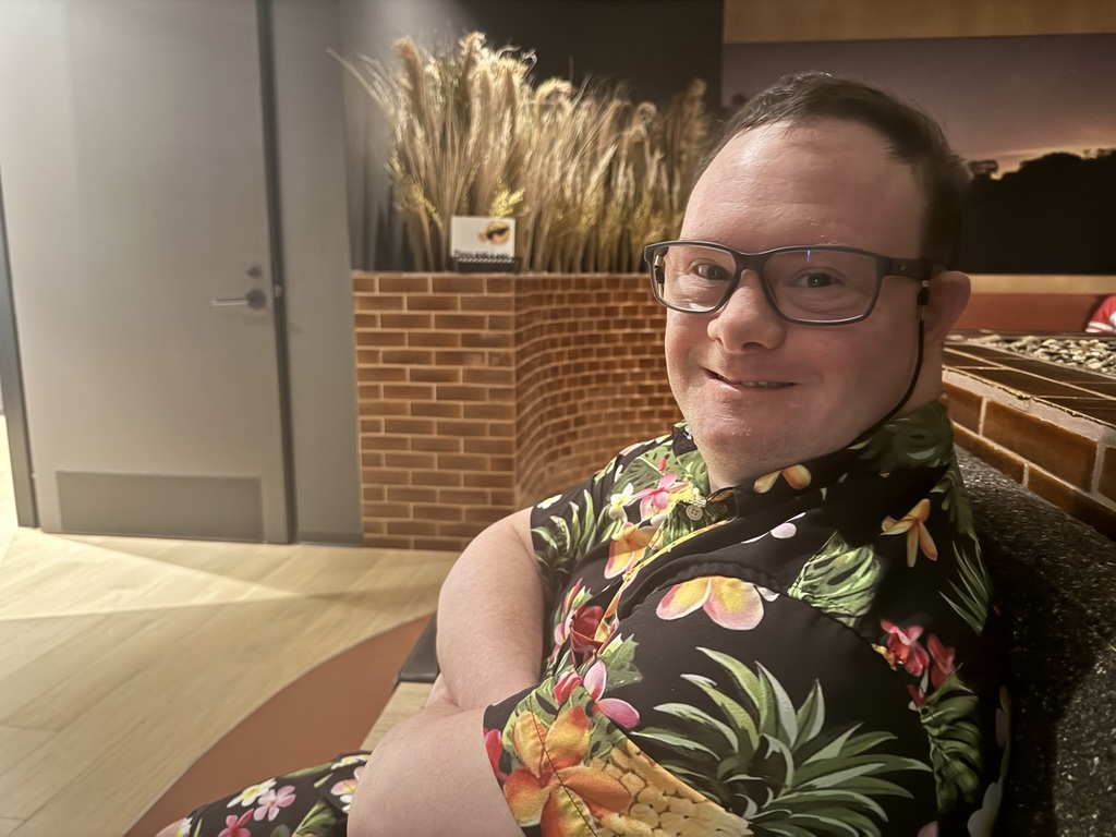 My son Eric who sometimes travels with us.  He is 37