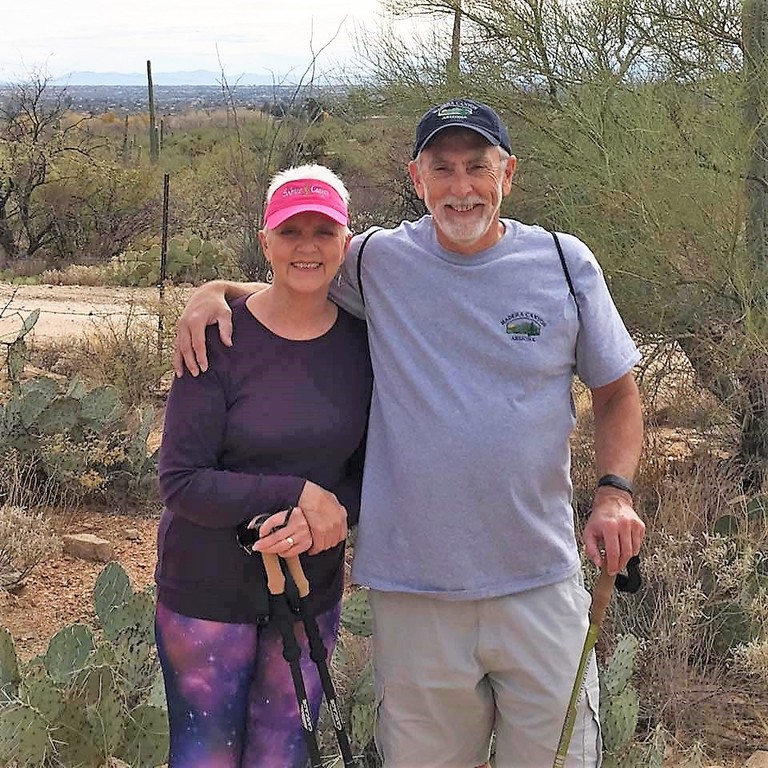 Hiking in Sabino Canyon, Tucson, AZ