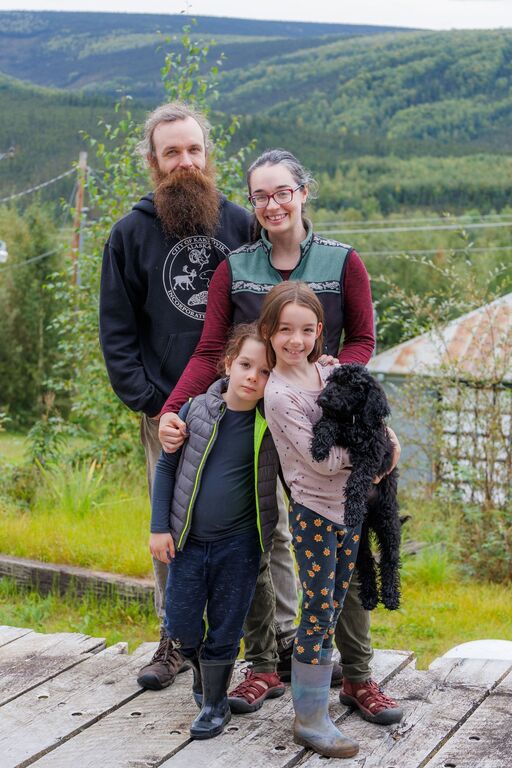 Tyson, Ashley, Cora, Cillian and our new goldendoodle (who will be housed elsewhere) last summer out camping