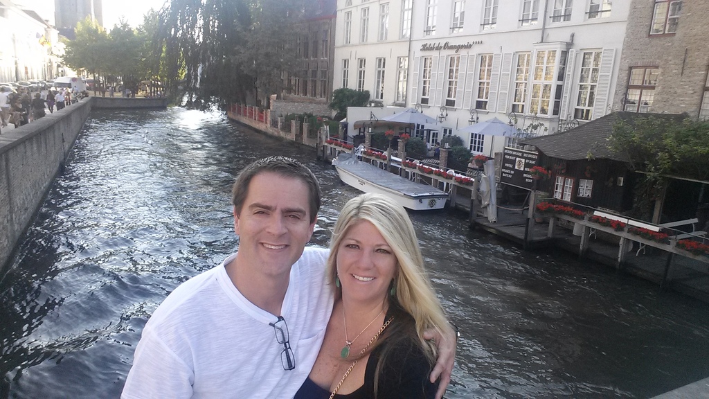 Laura and Kevin in our favorite place..Brugge, Belgium