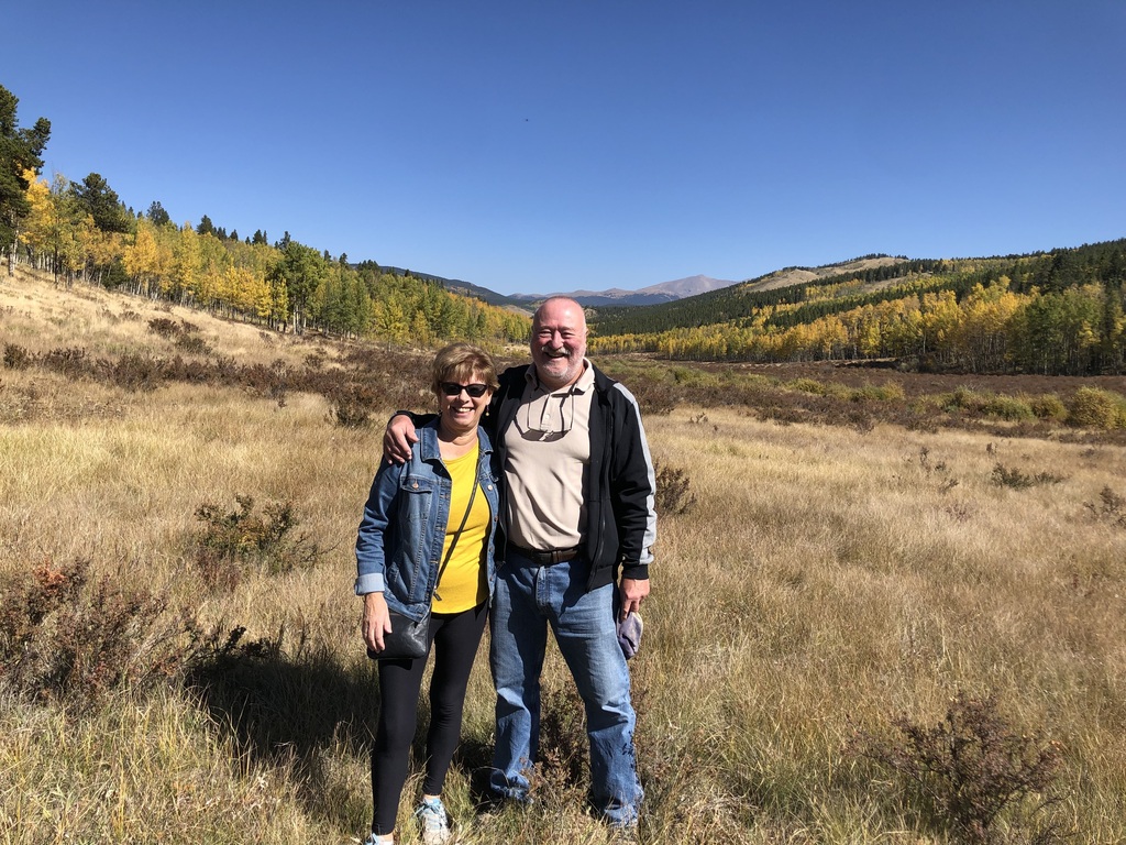 Viewing the aspens in the Rockies