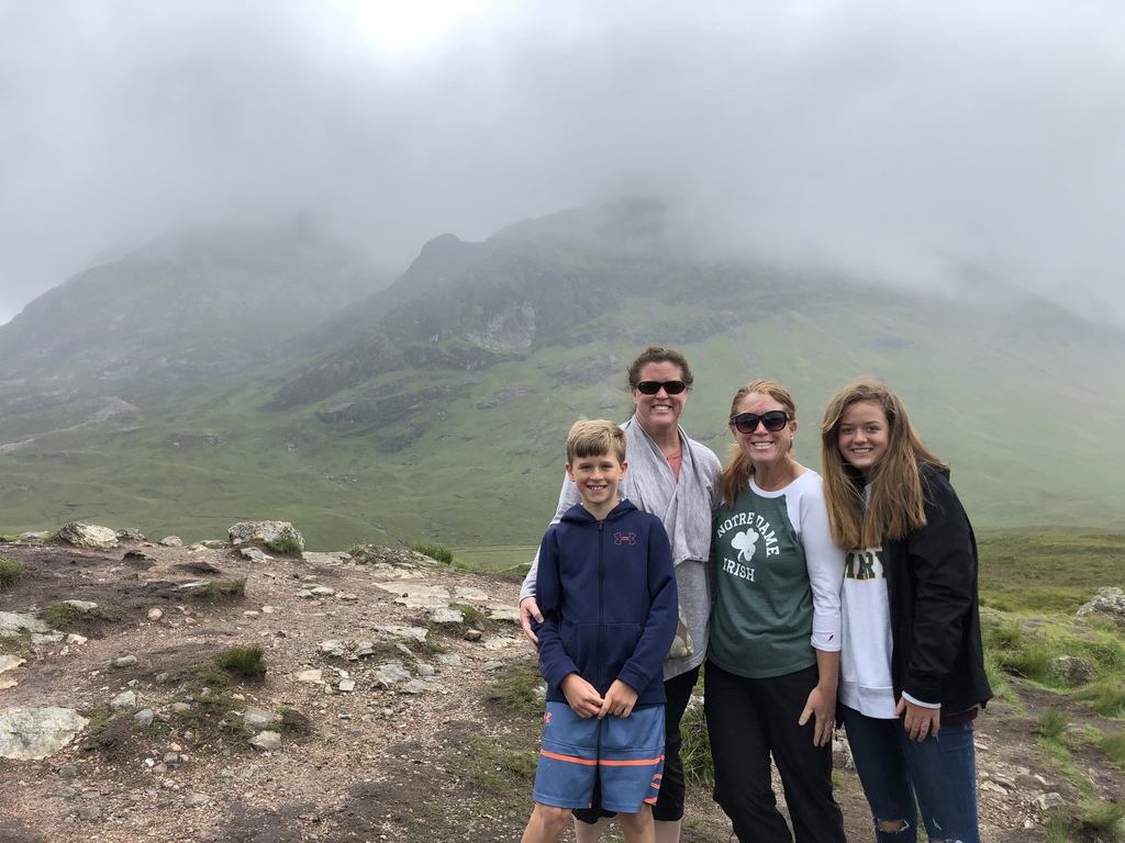 Exploring the highlands of Scotland on exchange with my sister, nephew and niece