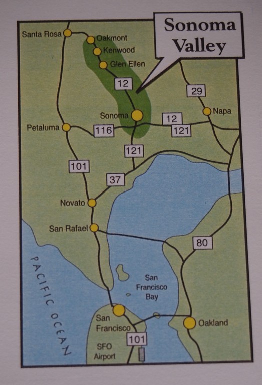 SFO is the closest International Airport. It takes 1:33 houurs to get to SFO.