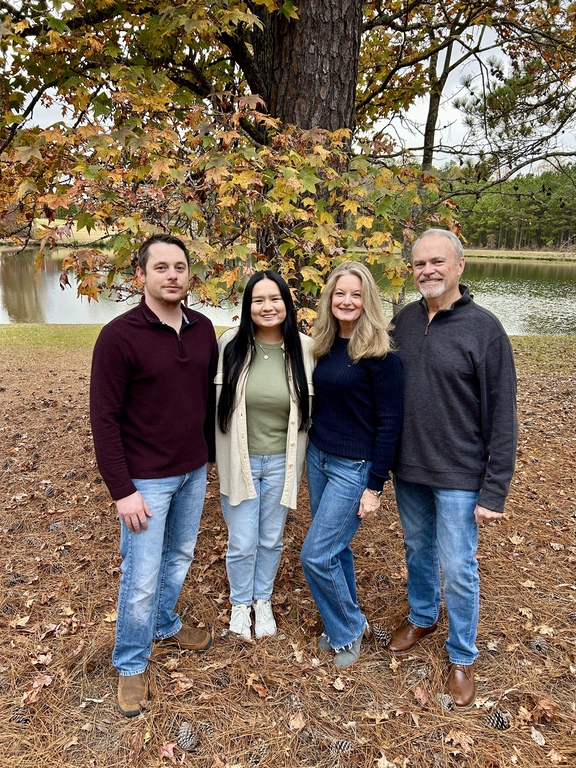 Taken with our son and daughter in November of 2025.