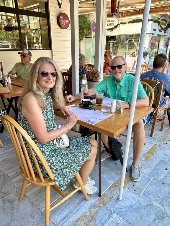 Susan and Art in Athens, Greece, September 2025